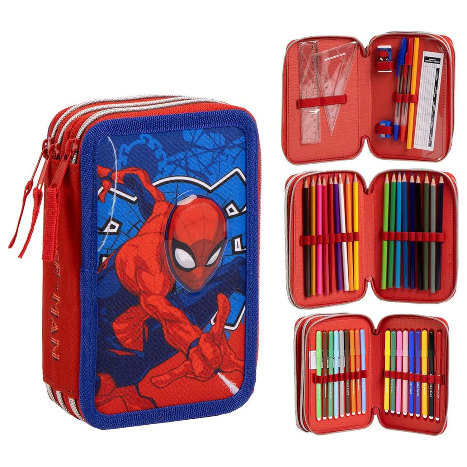 Marvel Spiderman trojitý penál fotografii produktu