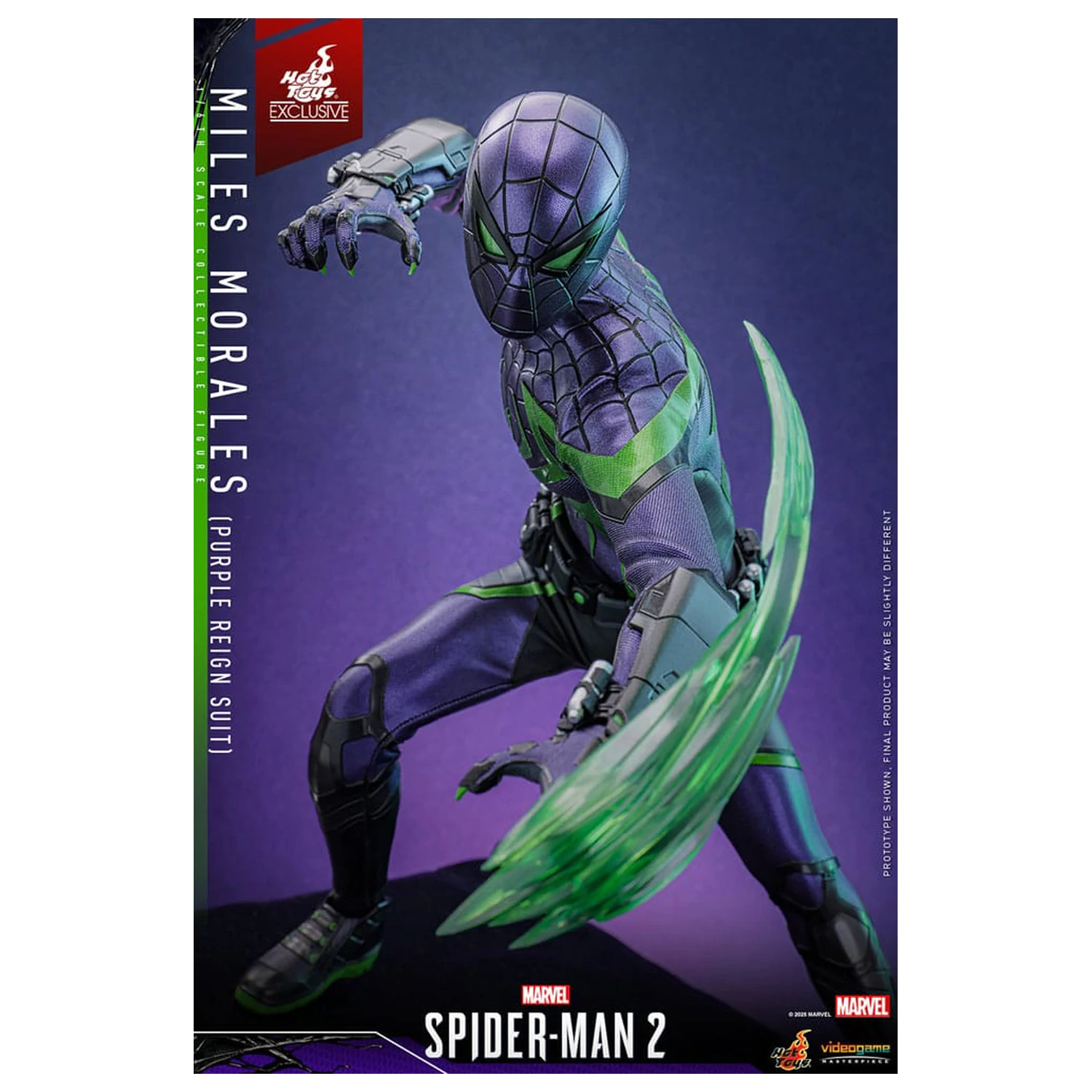 Spider-Man Video Game Masterpiece akční figurka 1/6 Miles Morales (Purple Reign Suit) Hot Toys Exclusive 30 cm fotografii produktu