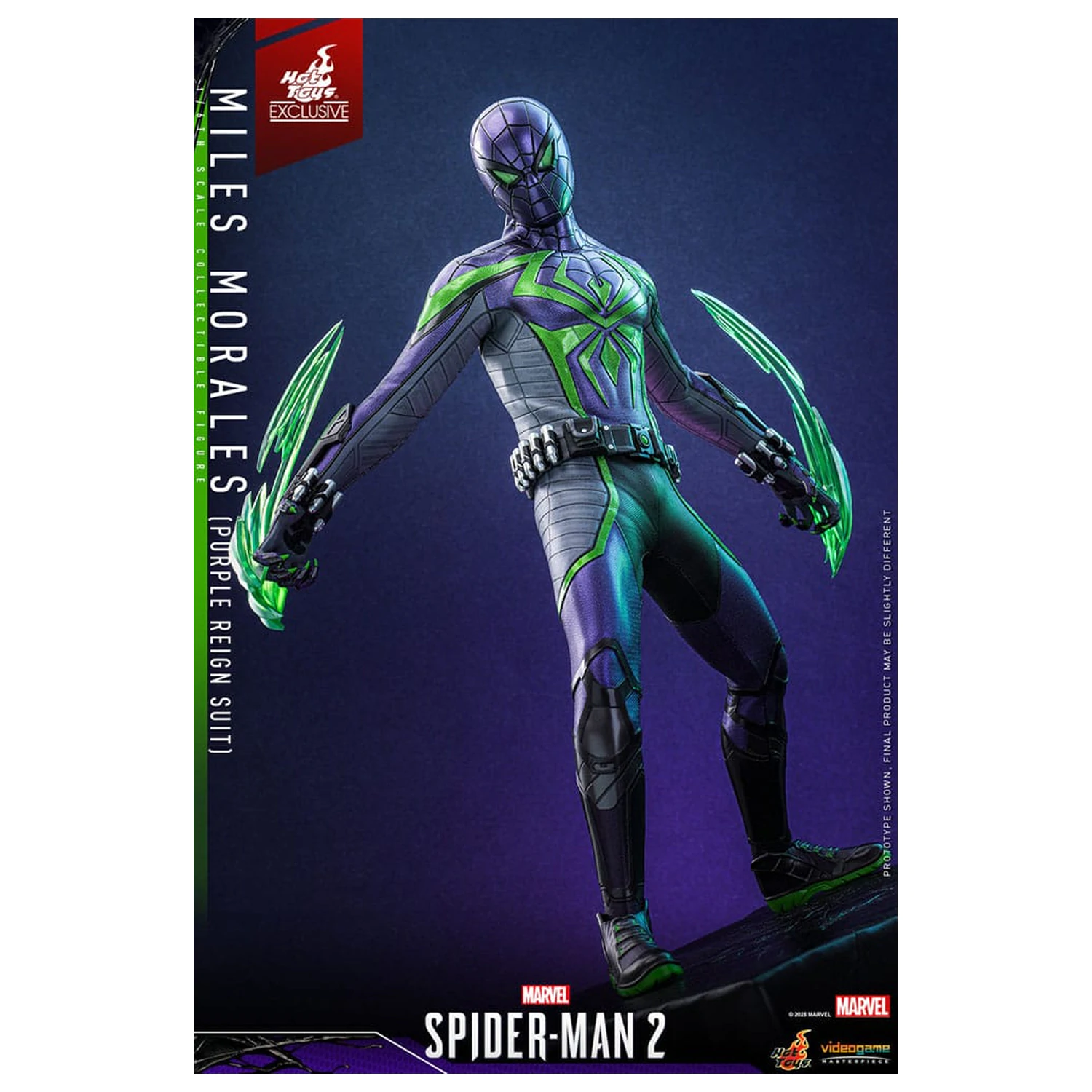 Spider-Man Video Game Masterpiece akční figurka 1/6 Miles Morales (Purple Reign Suit) Hot Toys Exclusive 30 cm fotografii produktu