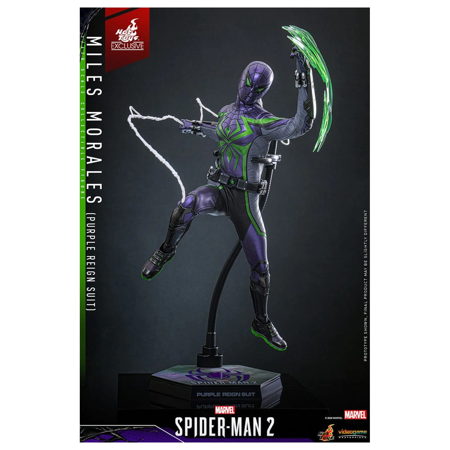 Spider-Man Video Game Masterpiece akční figurka 1/6 Miles Morales (Purple Reign Suit) Hot Toys Exclusive 30 cm fotografii produktu