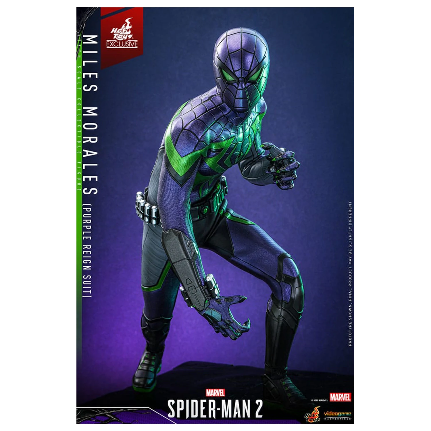 Spider-Man Video Game Masterpiece akční figurka 1/6 Miles Morales (Purple Reign Suit) Hot Toys Exclusive 30 cm fotografii produktu