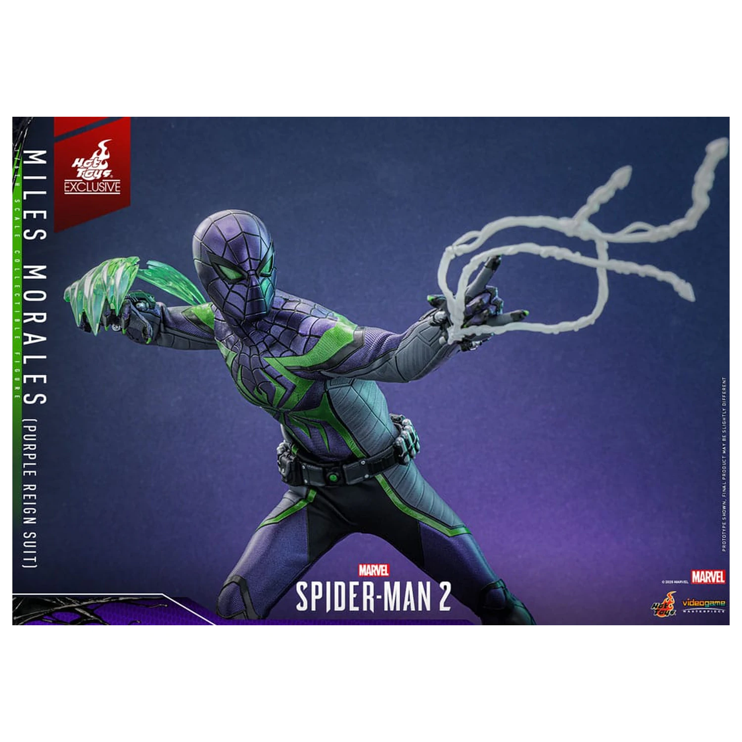 Spider-Man Video Game Masterpiece akční figurka 1/6 Miles Morales (Purple Reign Suit) Hot Toys Exclusive 30 cm fotografii produktu
