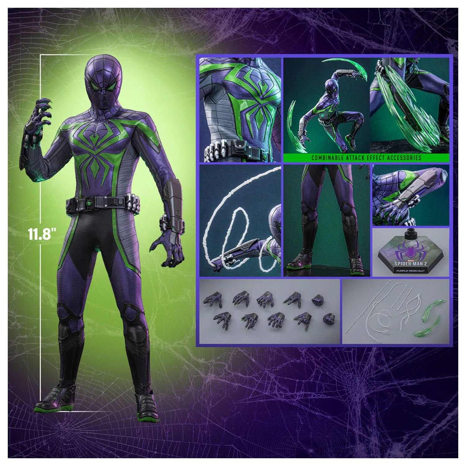 Spider-Man Video Game Masterpiece akční figurka 1/6 Miles Morales (Purple Reign Suit) Hot Toys Exclusive 30 cm fotografii produktu