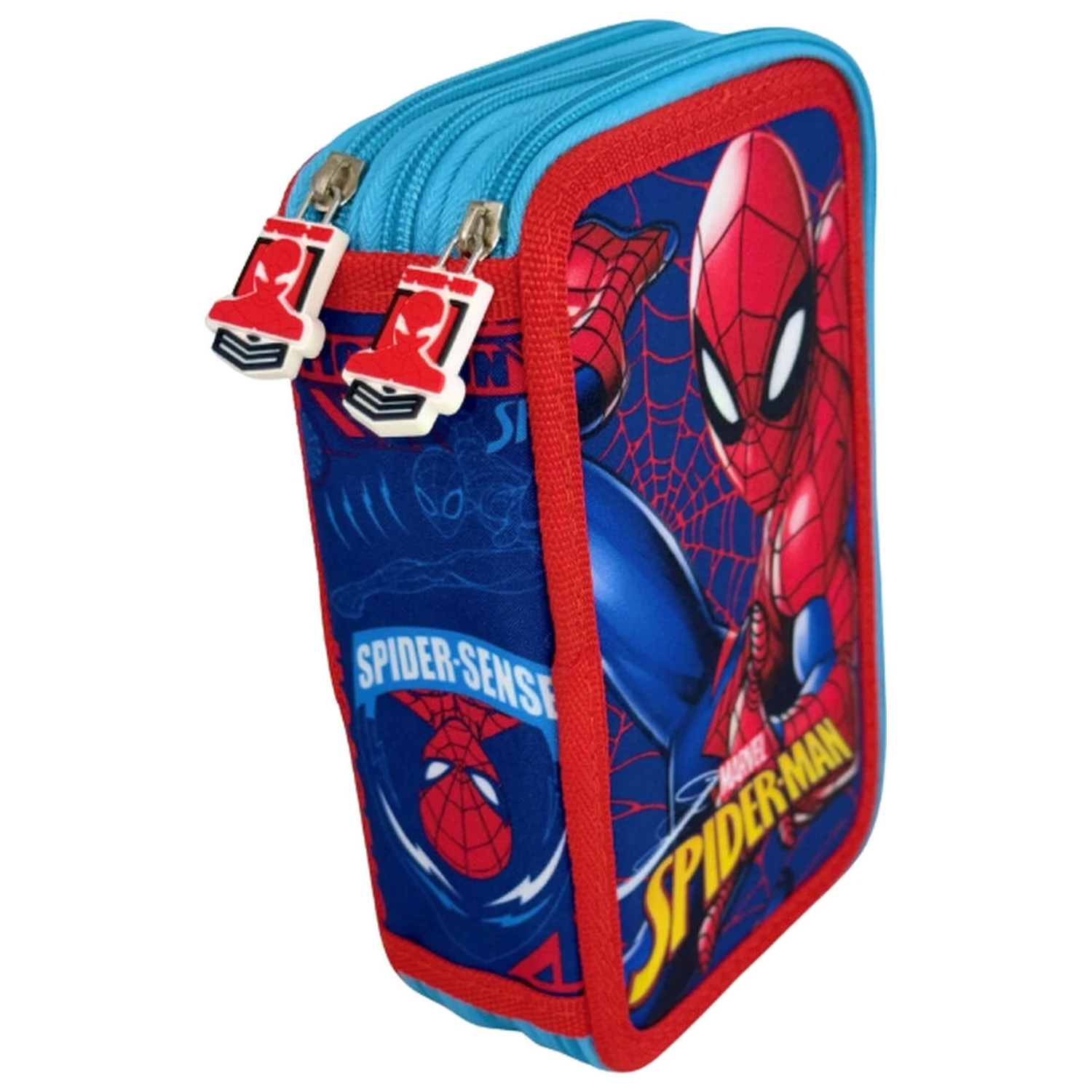 Marvel Spiderman Web trojité pouzdro na tužky fotografii produktu