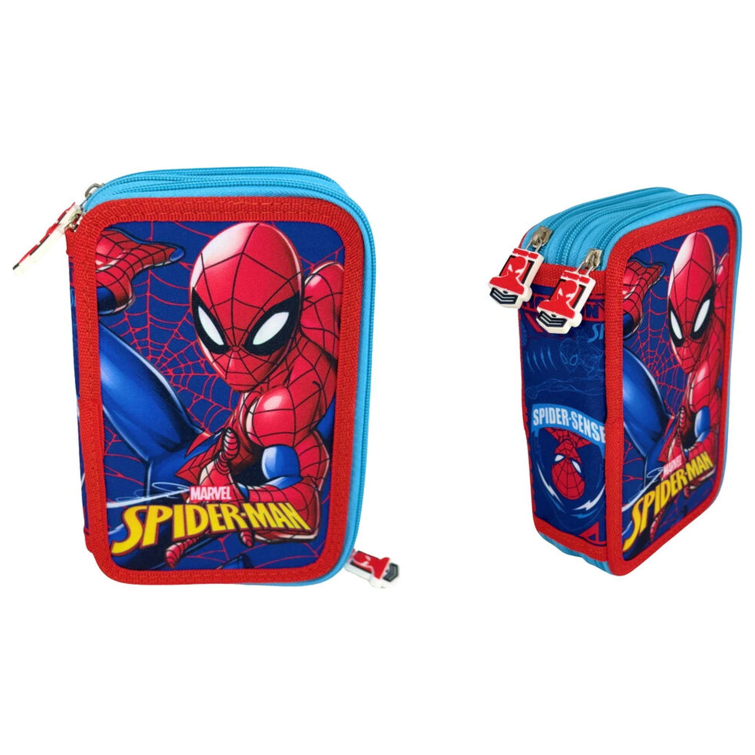 Marvel Spiderman Web trojité pouzdro na tužky fotografii produktu