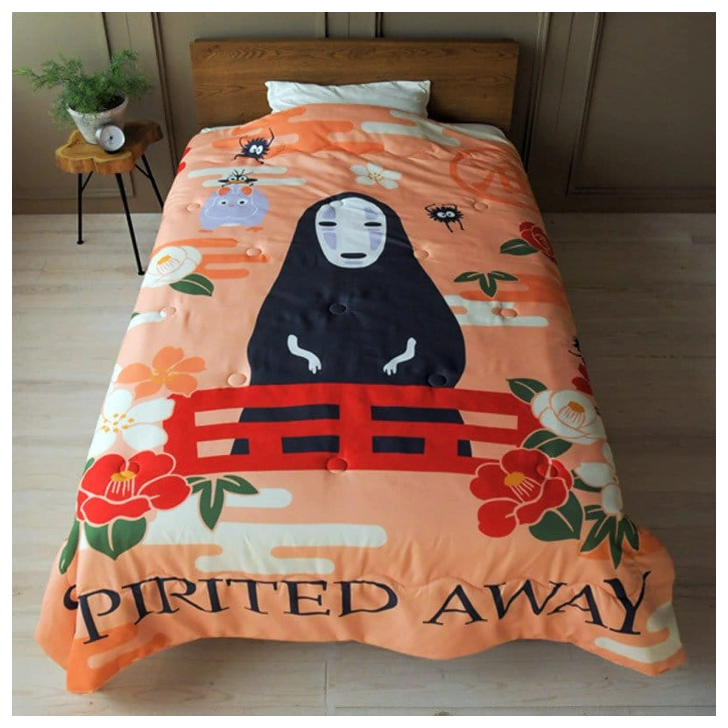 Spirited Away Natsu přikrývka No Face & Flowers fotografii produktu