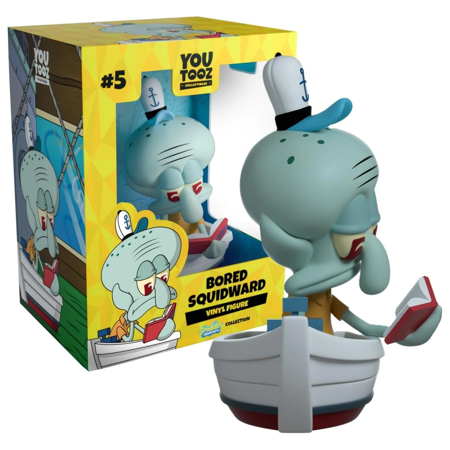 SpongeBob Bored Squidward figurka 11 cm fotografii produktu