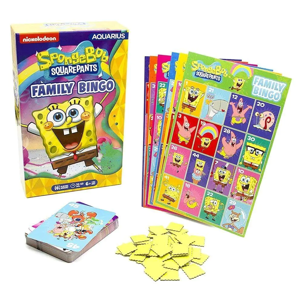 SpongeBob Board Game Family Bingo *English Version* - Rodinné Bingo - Stolní Hra fotografii produktu