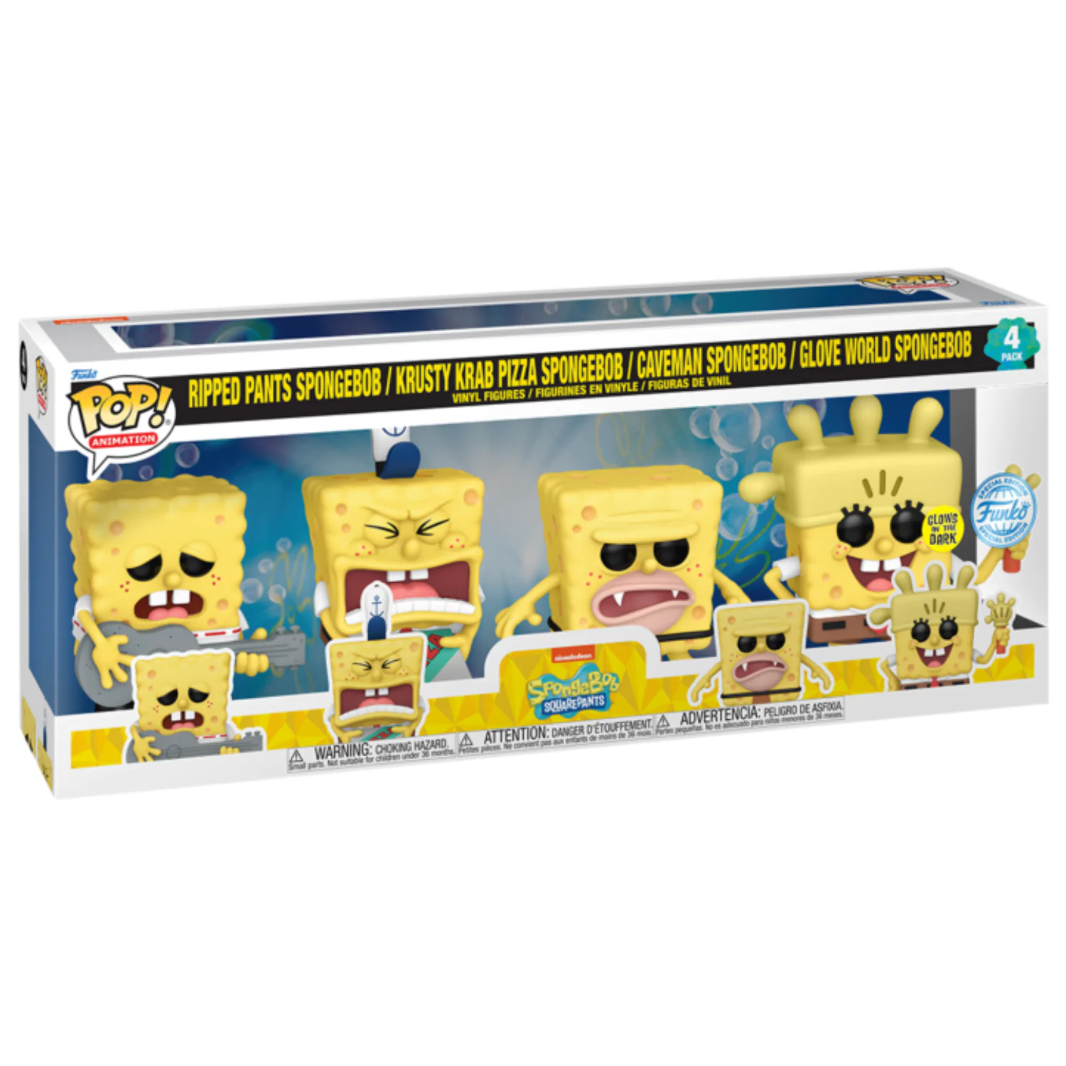Spongebob Funko POP! Television Vinylová figurka 4-Pack (EMEA) 9 cm fotografii produktu