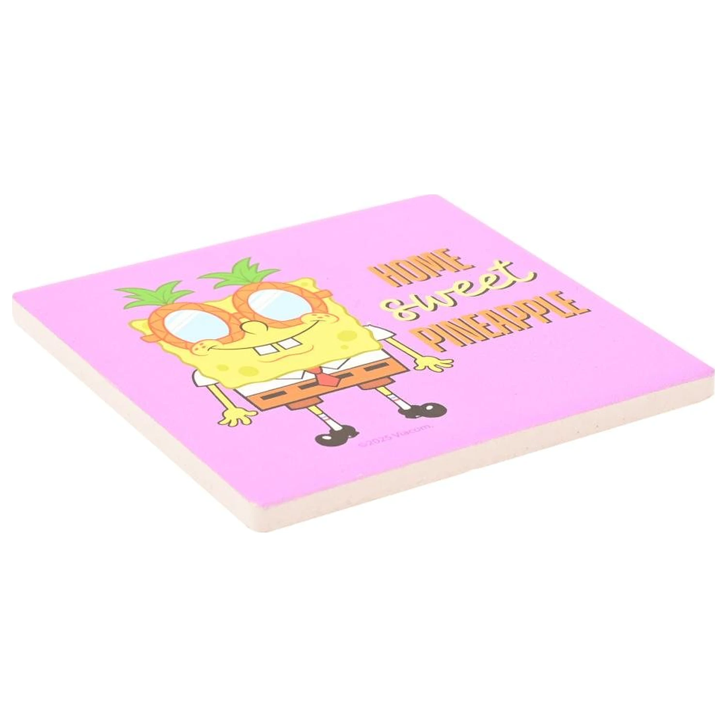 SpongeBob Home Sweet Pineapple Keramický čtvercový podtácek fotografii produktu