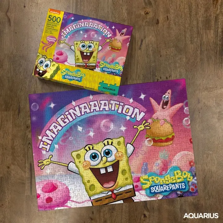 SpongeBob Jigsaw Puzzle Imaginaaation (500 dílků) fotografii produktu