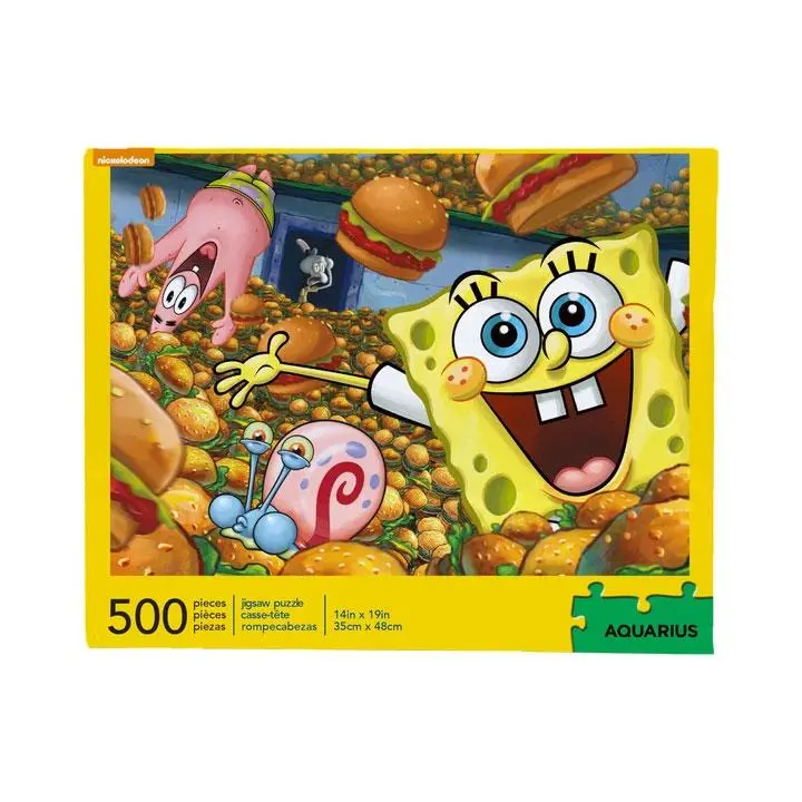 SpongeBob Jigsaw Puzzle Krabby Patties (500 dílků) fotografii produktu