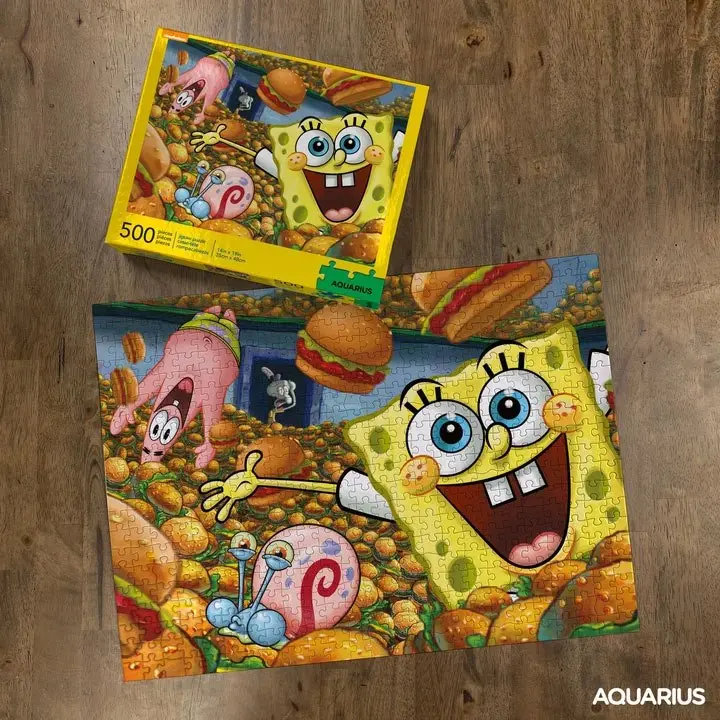 SpongeBob Jigsaw Puzzle Krabby Patties (500 dílků) fotografii produktu