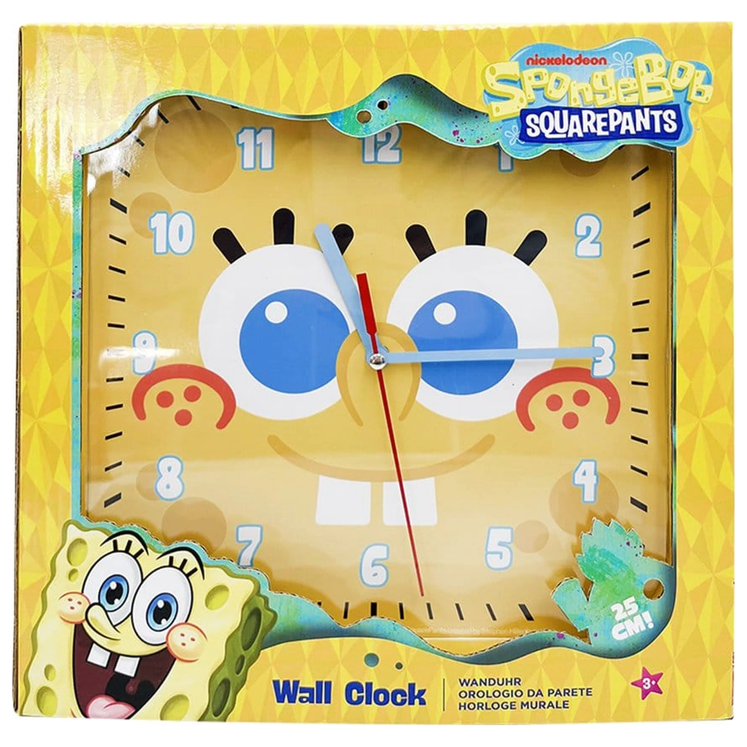 Spongebob Nástěnné Hodiny čtvercové Spongebob fotografii produktu