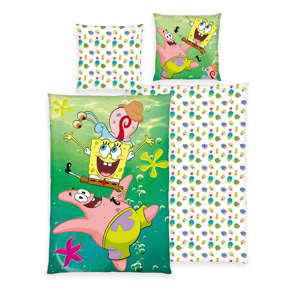 Spongebob Squarepants Povlečení na přikrývku 135 x 200 cm / 80 x 80 cm fotografii produktu