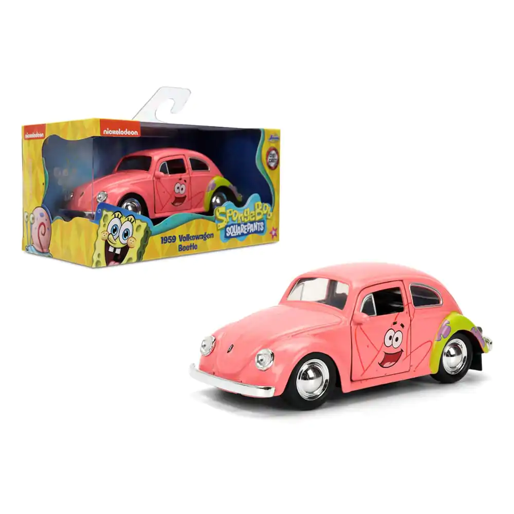 Spongebob Squarepants Diecast Model 1/32 1959 VW Beetle Patrick – kovový model fotografii produktu
