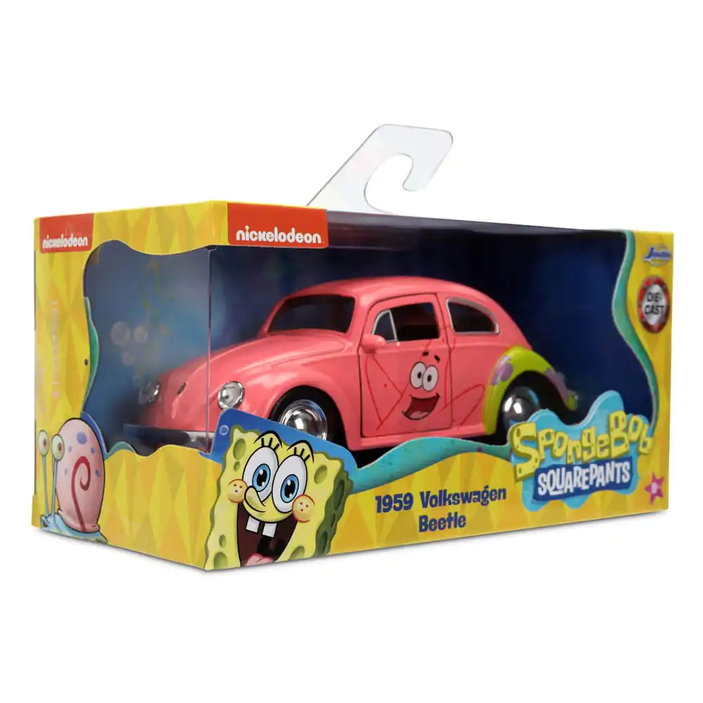Spongebob Squarepants Diecast Model 1/32 1959 VW Beetle Patrick – kovový model fotografii produktu