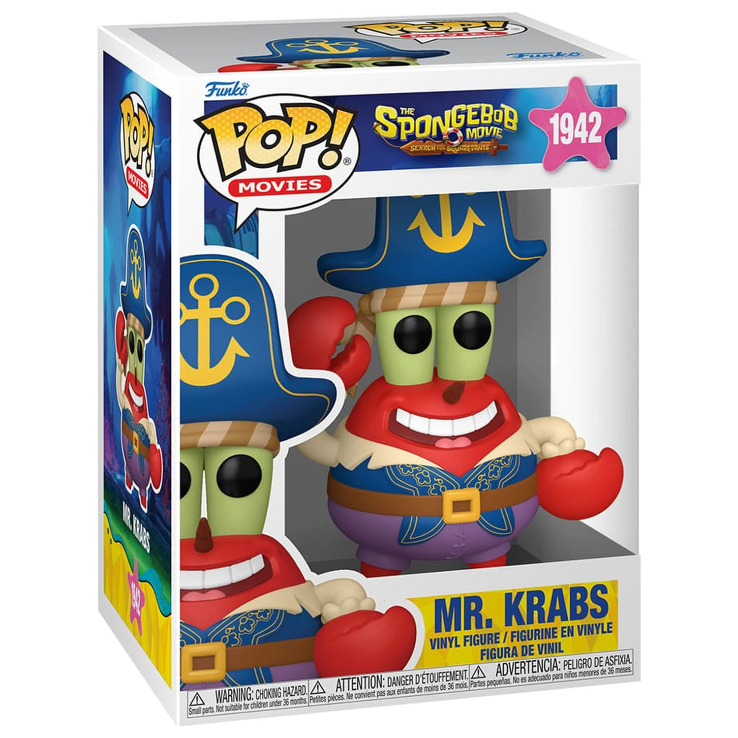 SpongeBob SquarePants Funko POP! Vinylová figurka Mr. Krabs (Pirate) 9 cm fotografii produktu