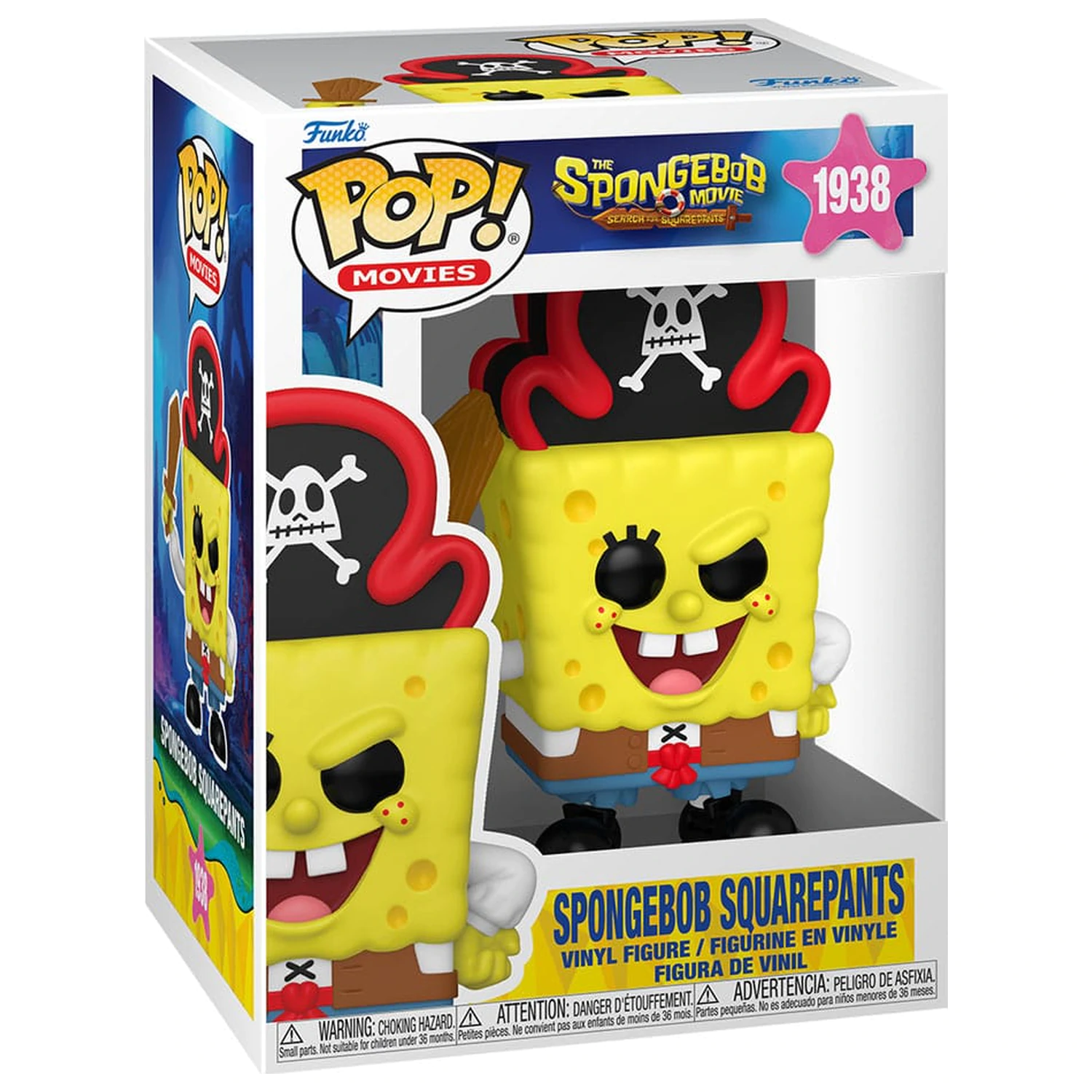 SpongeBob SquarePants Funko POP! vinylová figurka SquarePants (Pirate) 9 cm fotografii produktu