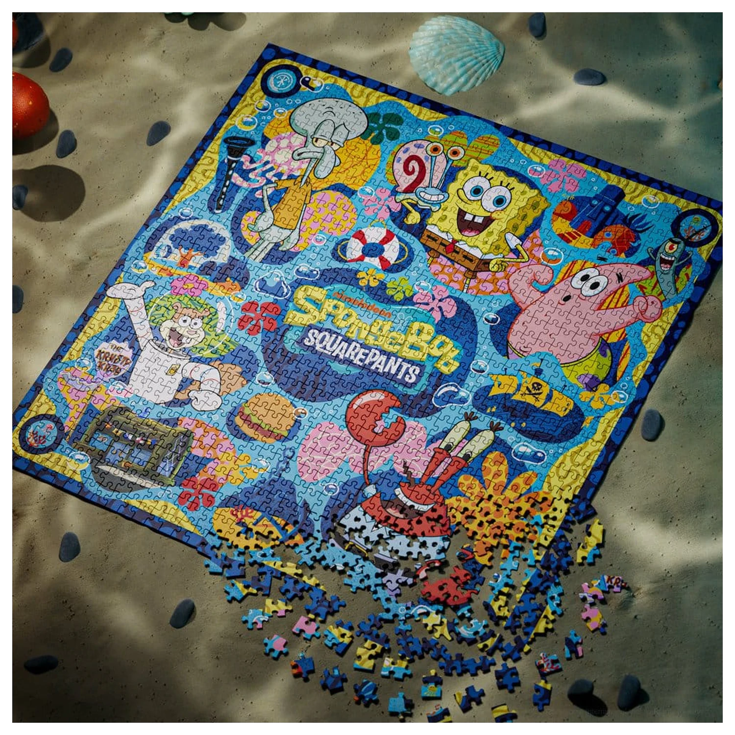 SpongeBob SquarePants multi-dimenzionální puzzle (1000 dílků) fotografii produktu