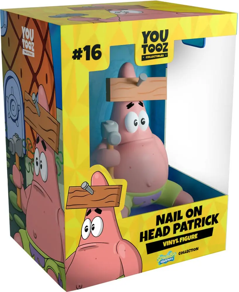 SpongeBob SquarePants Vinyl Figure Nail on Head Patrick 10 cm fotografii produktu