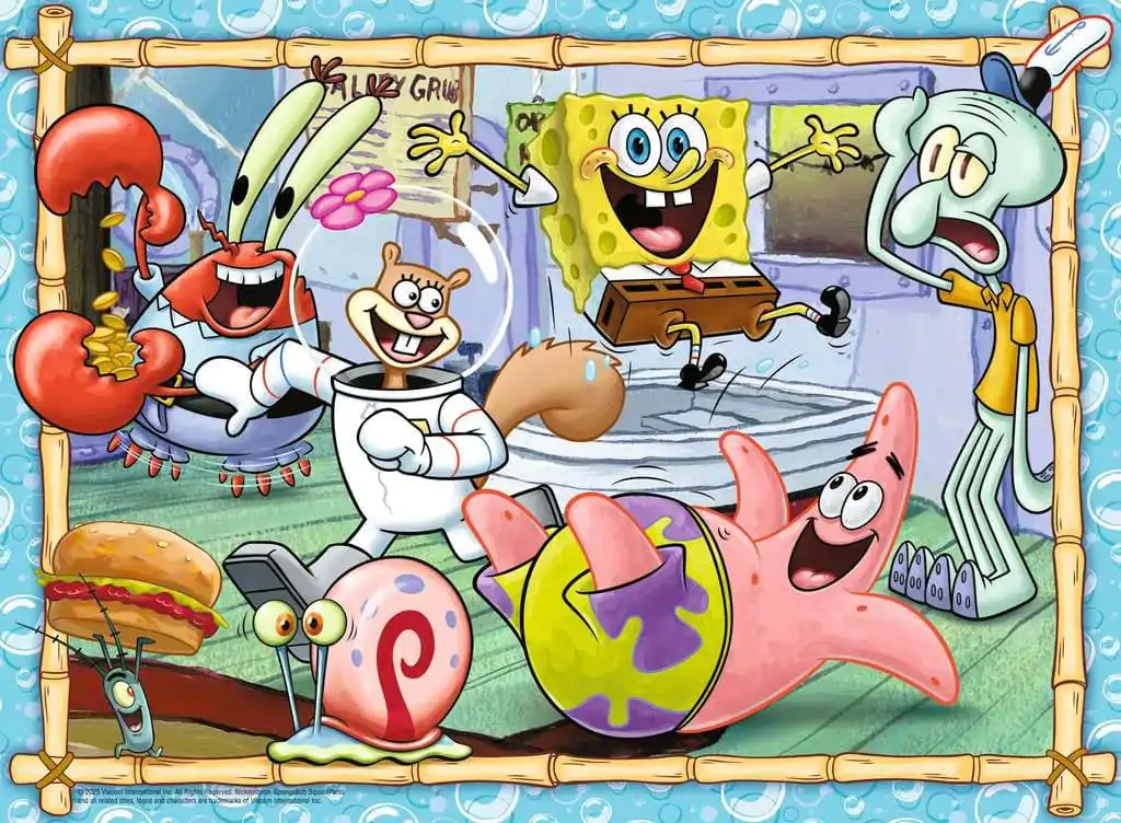 SpongeBob SquarePants Dětské Puzzle XXL New Adventures in Bikini Bottom (200 dílků) fotografii produktu