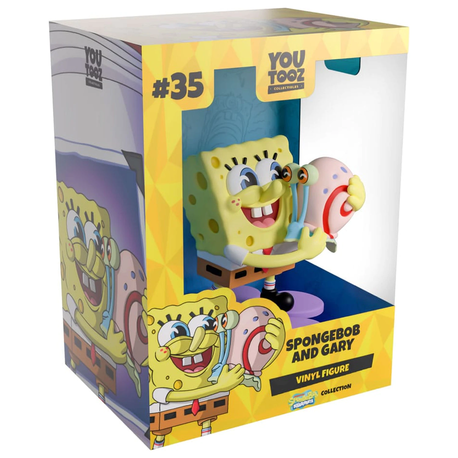 SpongeBob SquarePants Vinylová figurka SpongeBob & Gary 9 cm fotografii produktu
