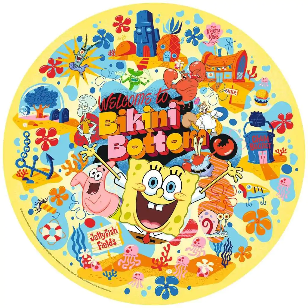 SpongeBob SquarePants kulaté puzzle Welcome to Bikini Bottom (500 dílků) fotografii produktu