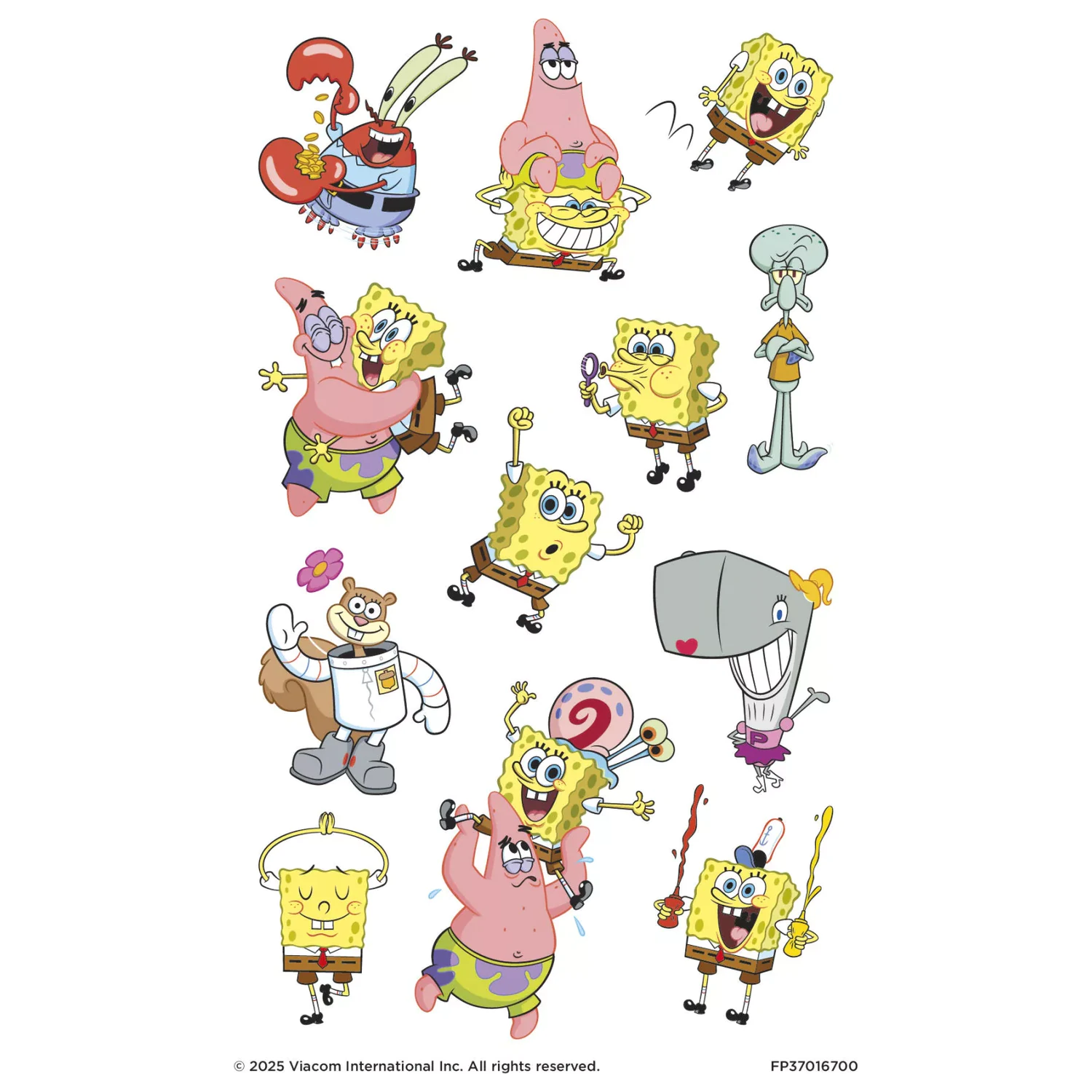 SpongeBob Fun tattoo 12 ks fotografii produktu