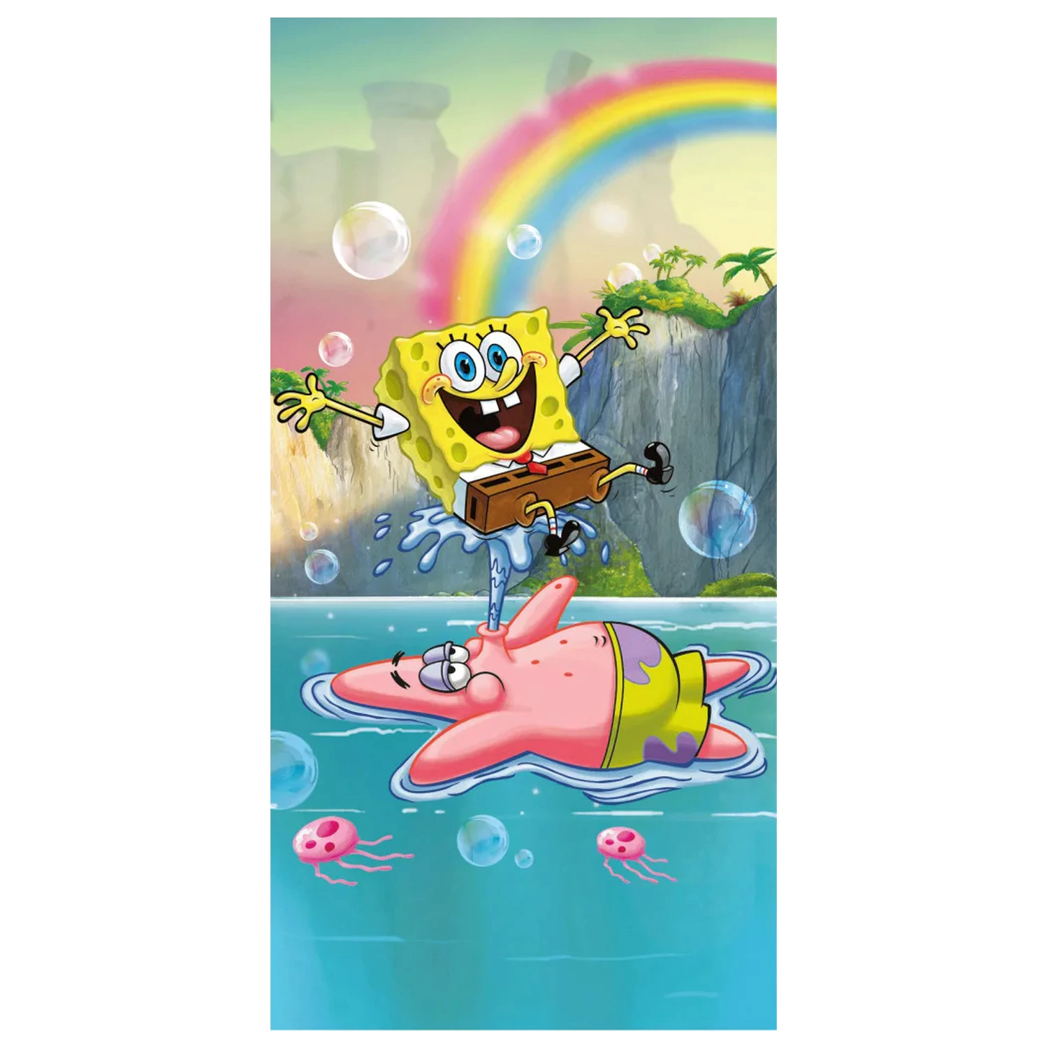 SpongeBob Tropical Duo ručník 70x140cm fotografii produktu