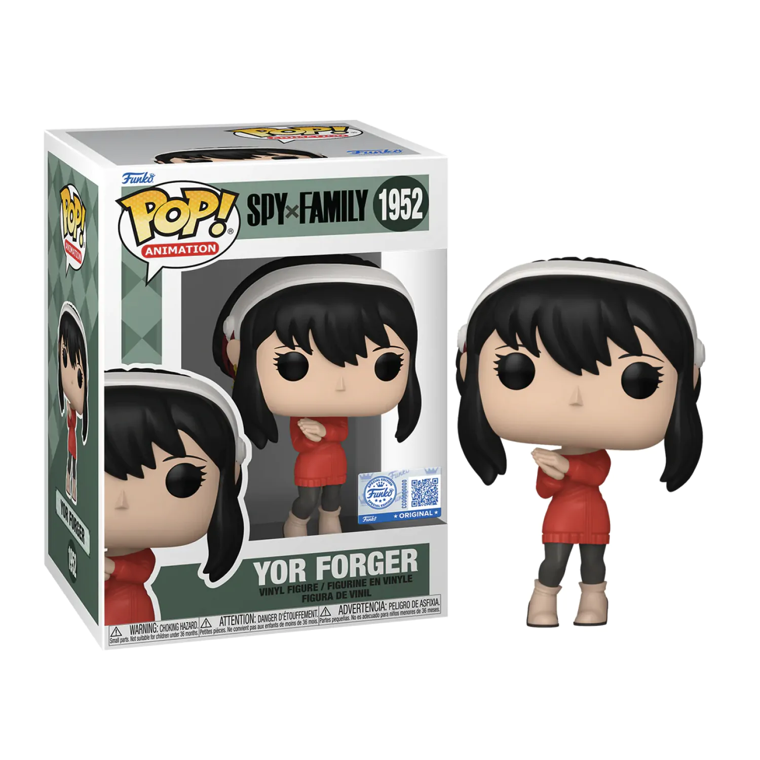 Spy x Family Pop! Animation Vinyl figurka Yor Forger (Red Sweater) Exclusive 9 cm fotografii produktu