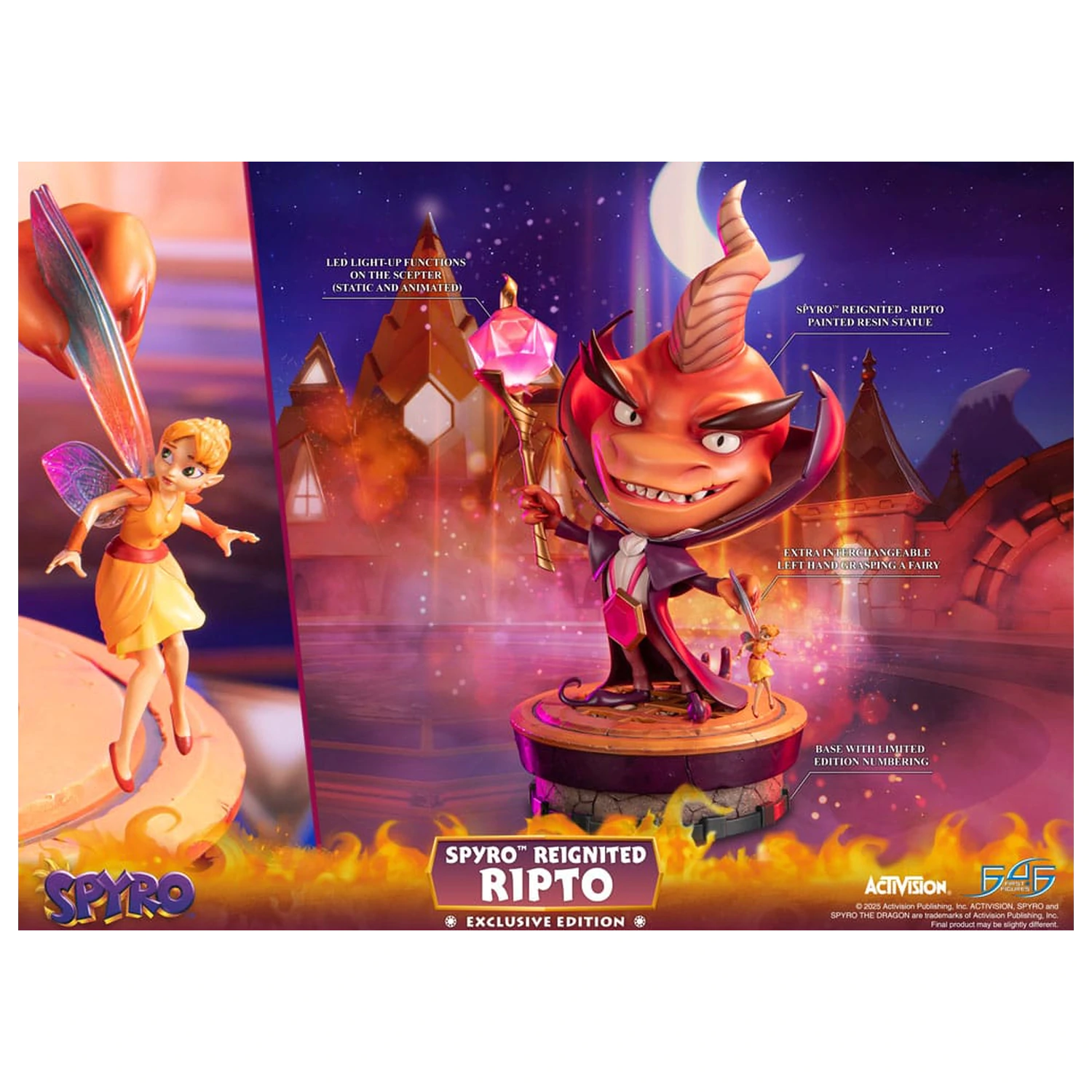 Spyro Reignited Socha Ripto Exclusive Edition 47 cm fotografii produktu