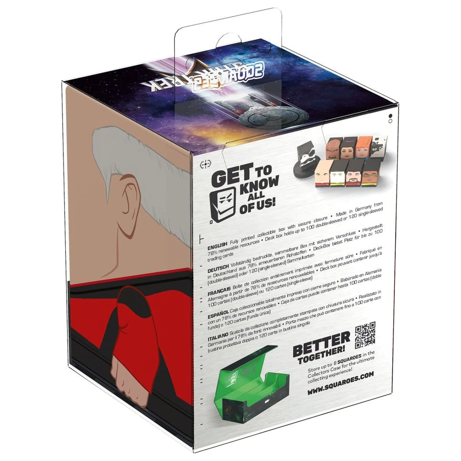 Squaroes Squaroe Star Trek: The Next Generation ST019 - Captain Picard fotografii produktu