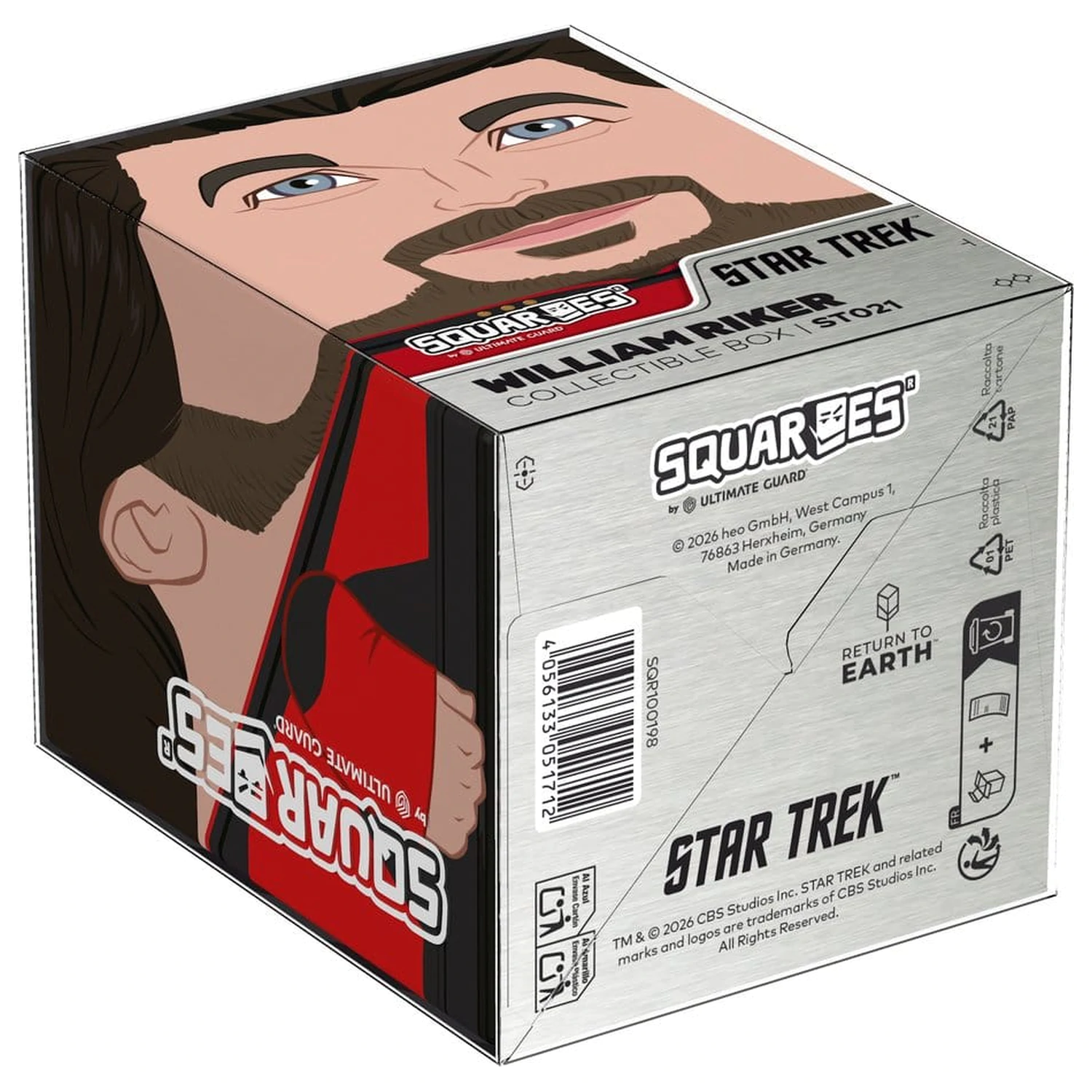 Squaroes Squaroe Star Trek: The Next Generation ST021 - William Riker fotografii produktu