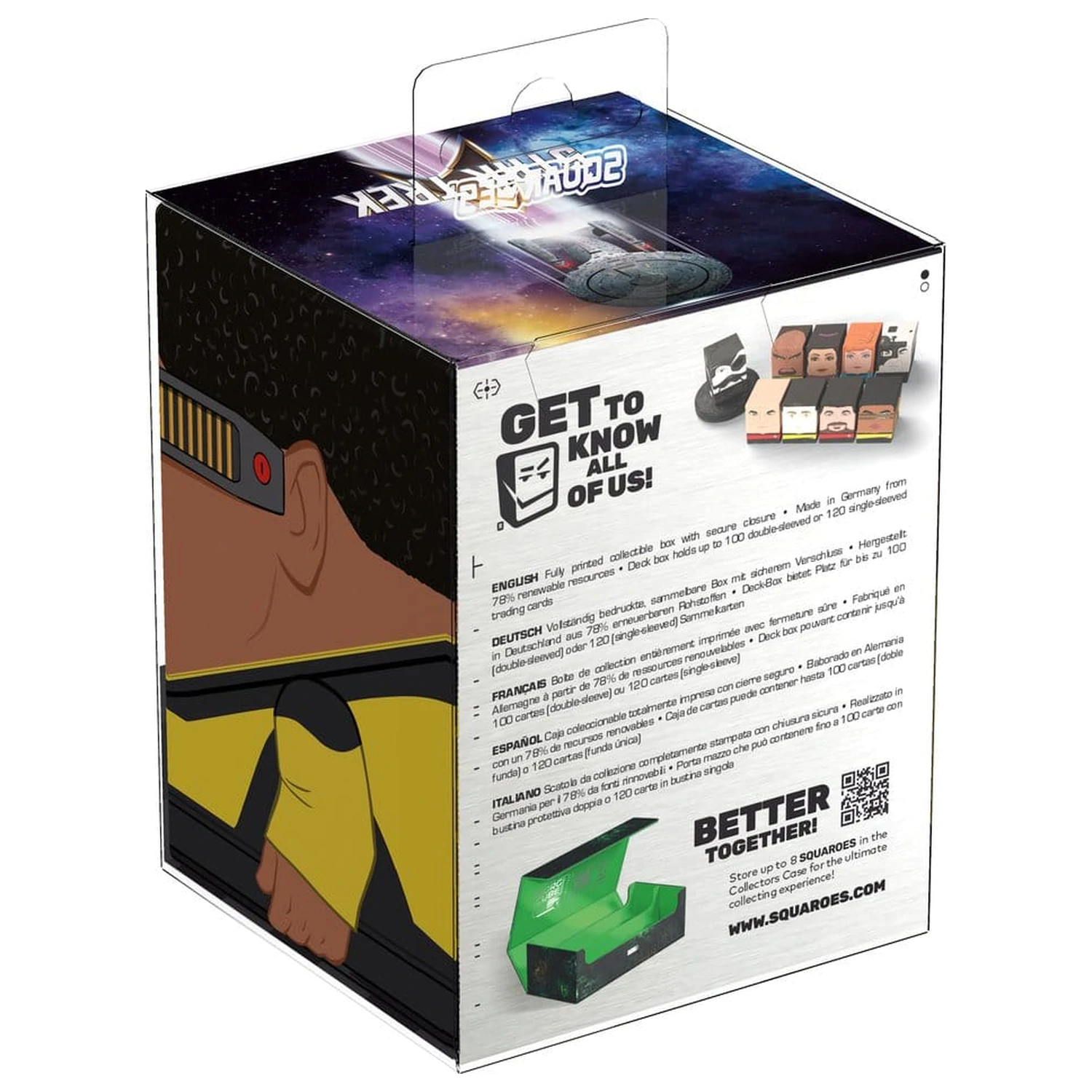 Squaroes Squaroe Star Trek: The Next Generation ST022 - Geordi La Forge fotografii produktu