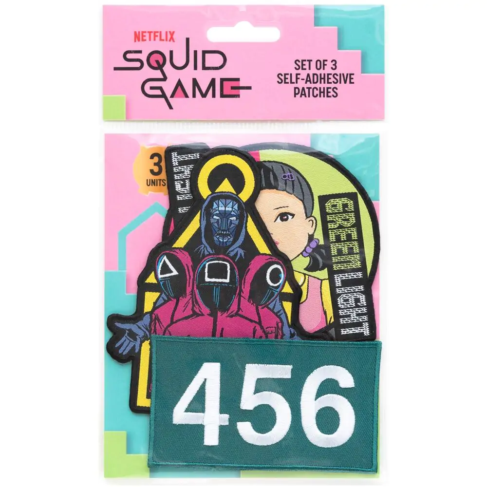 Squid Game 3dílná sada nášivek fotografii produktu