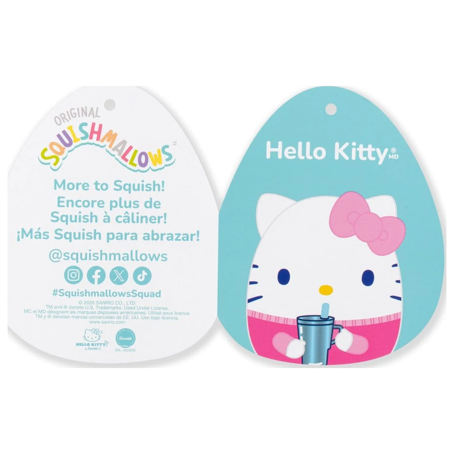 Squishmallows Hello Kitty and Friends Plyš Hello Kitty Cup 30 cm fotografii produktu