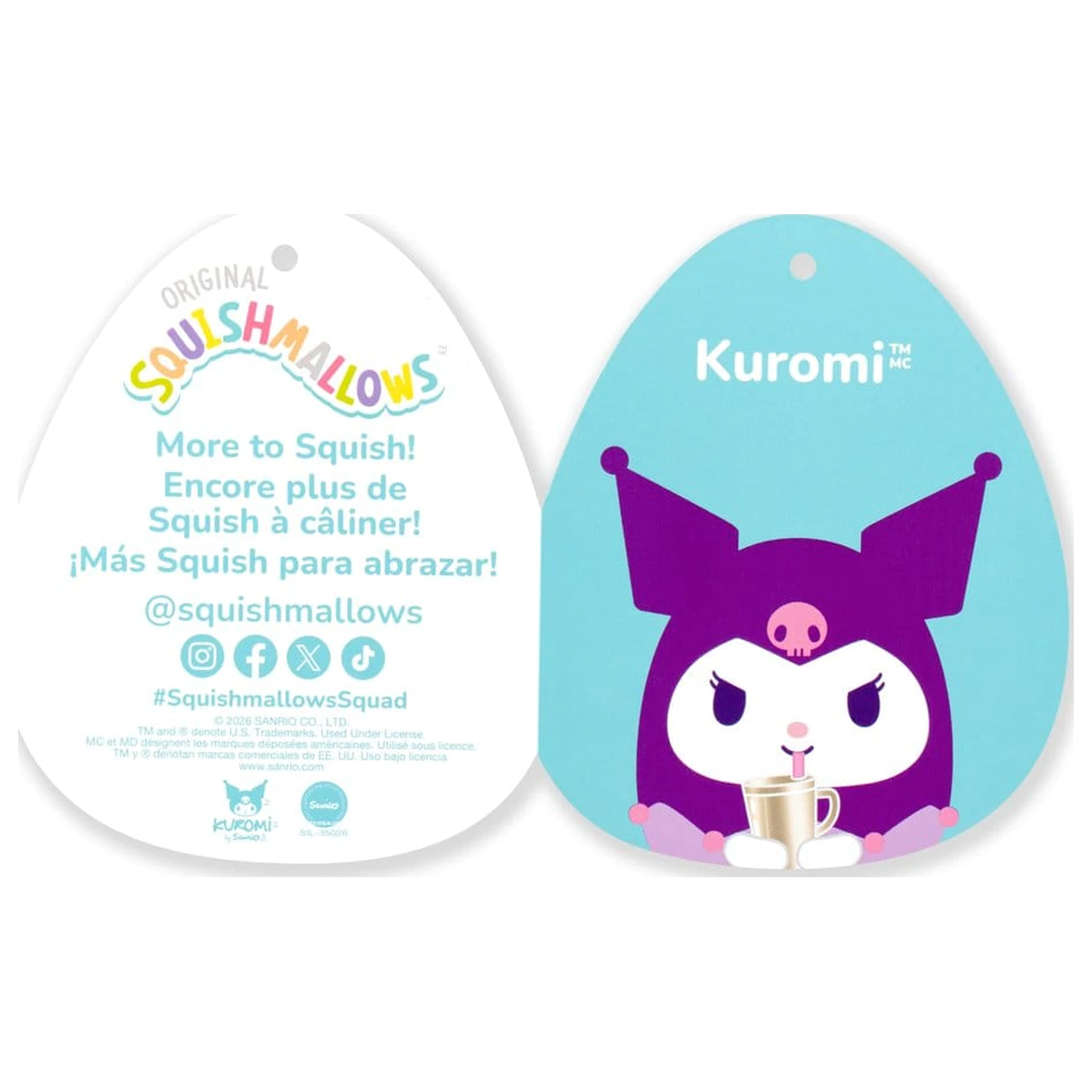 Squishmallows Hello Kitty and Friends Plyš Kuromi Šálek 30 cm fotografii produktu