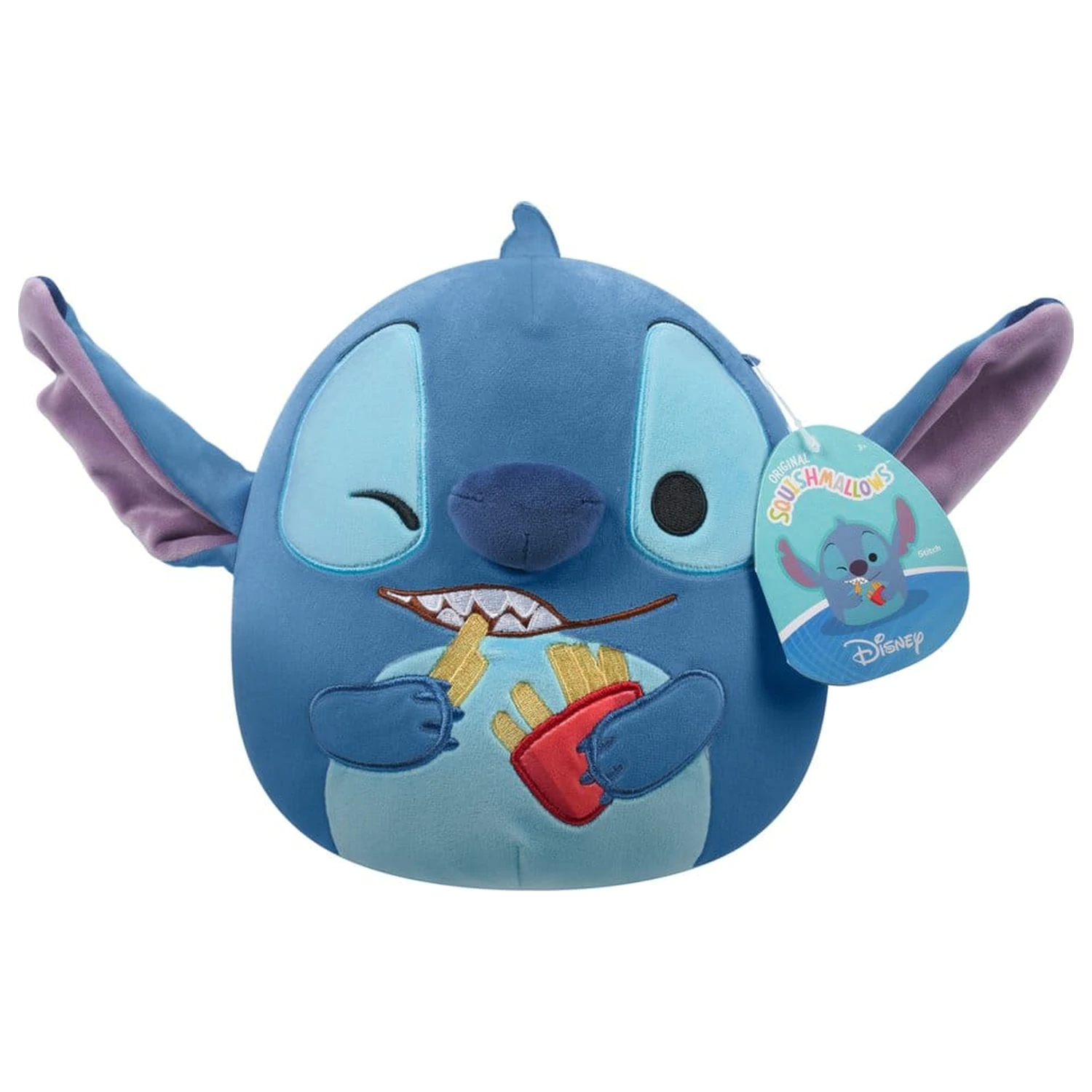 Squishmallows plyšový Stitch (držící hranolky) 20 cm fotografii produktu
