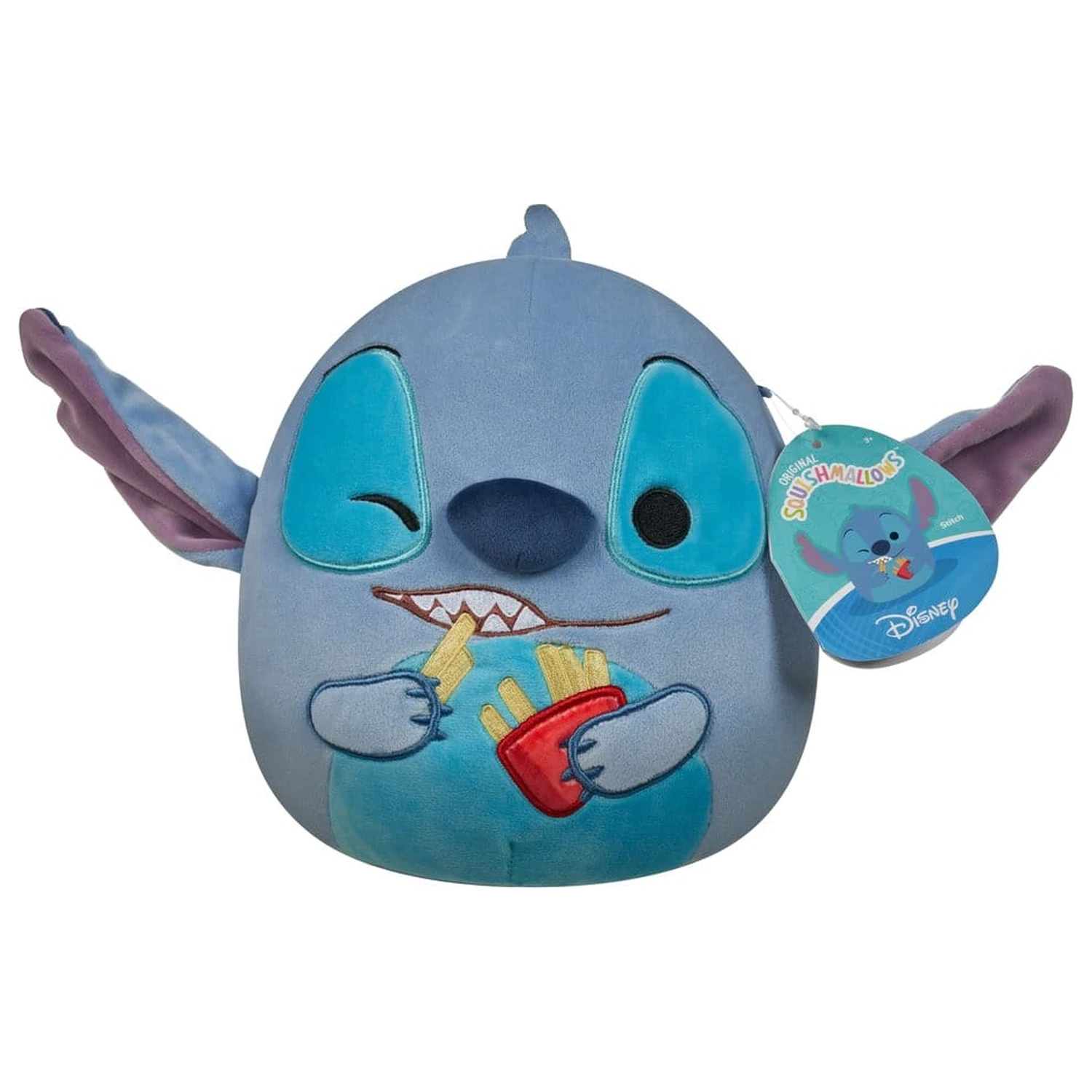 Squishmallows plyšový Stitch (držící hranolky) 20 cm fotografii produktu