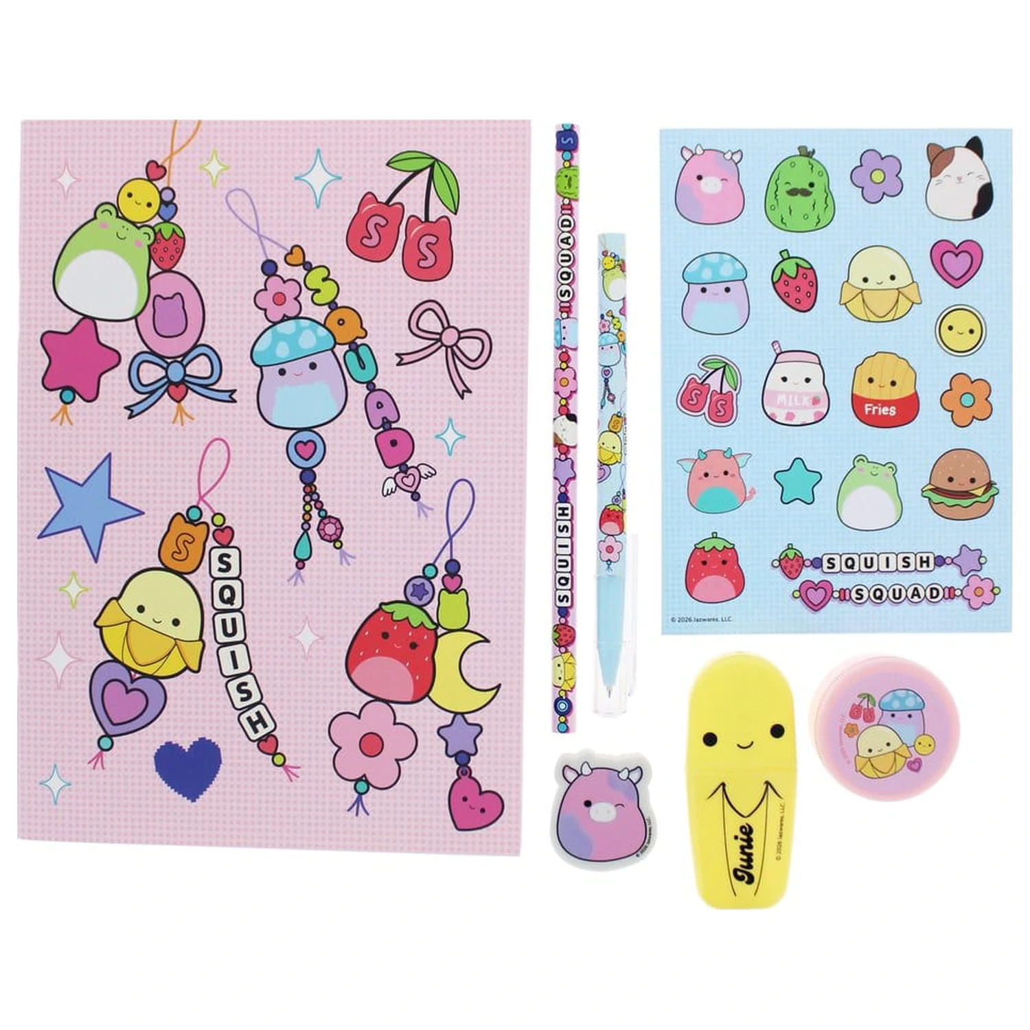 Squishmallows Stationery Set Squish Squad 7dílný fotografii produktu