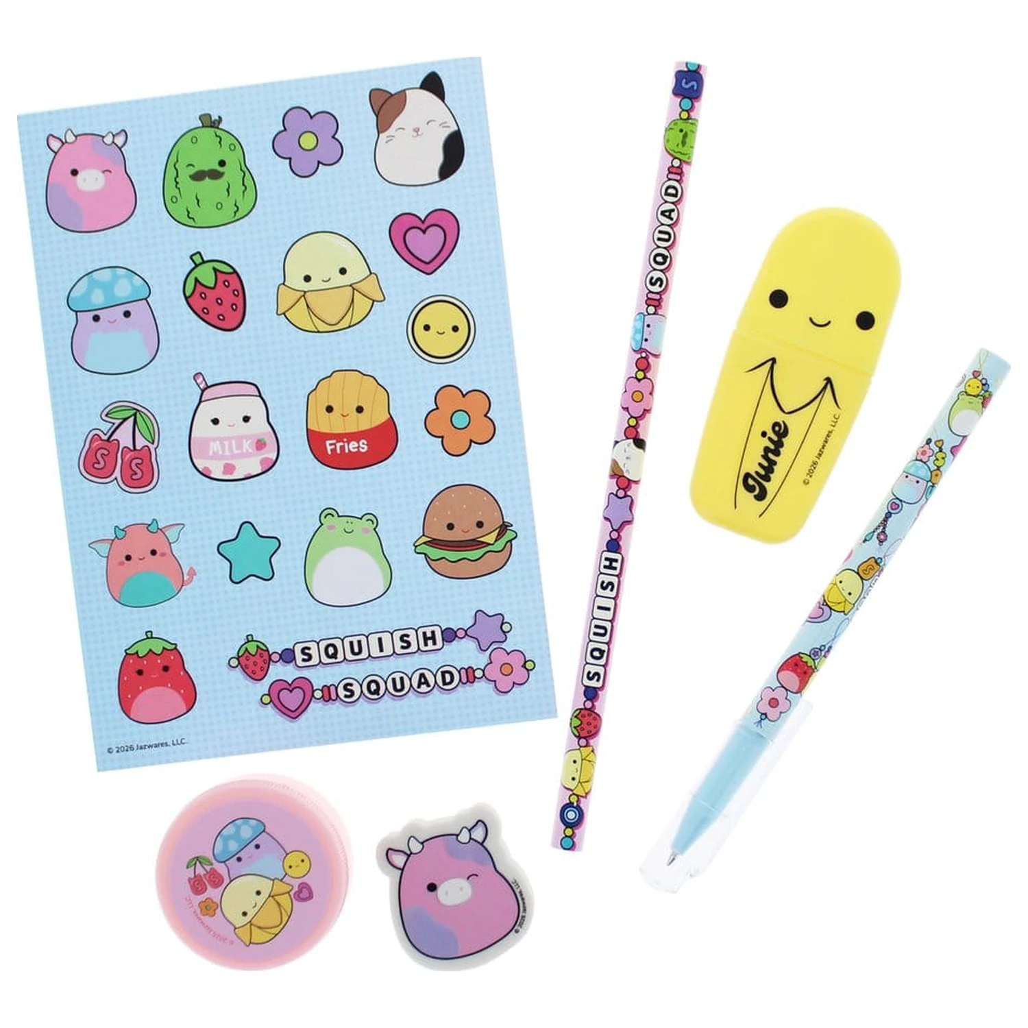 Squishmallows Stationery Set Squish Squad 7dílný fotografii produktu