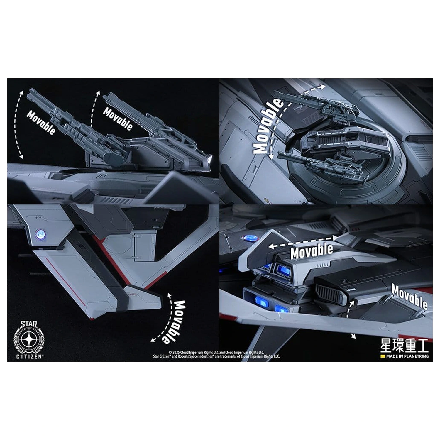 Star Citizen Plastikový Model Kit 1/100 Anvil F8C Lightning 25 cm fotografii produktu