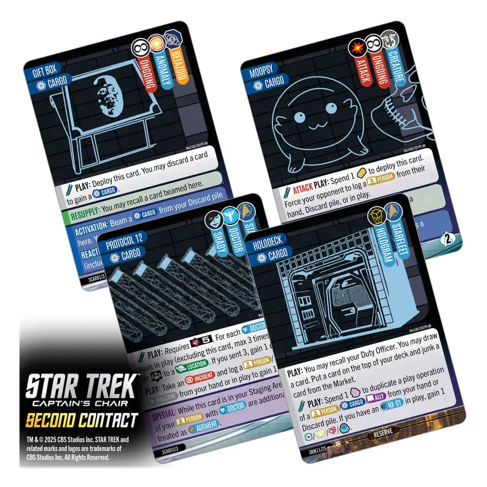 Star Trek: Captain's Chair karetní hra Second Contact *English Version* fotografii produktu