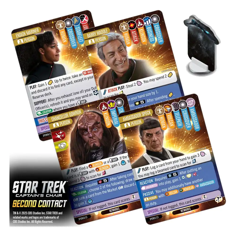 Star Trek: Captain's Chair karetní hra Second Contact *English Version* fotografii produktu