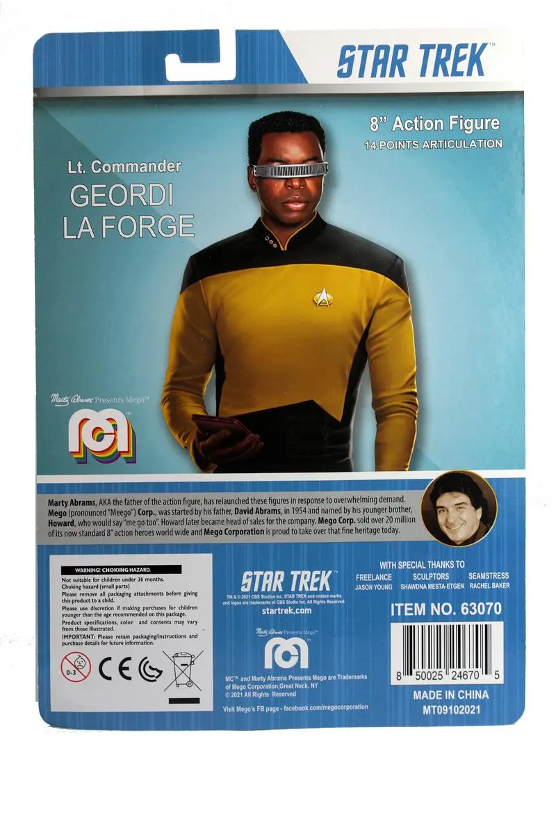 Star Trek Action Figure Geordi La Forge 20 cm akční figurka fotografii produktu