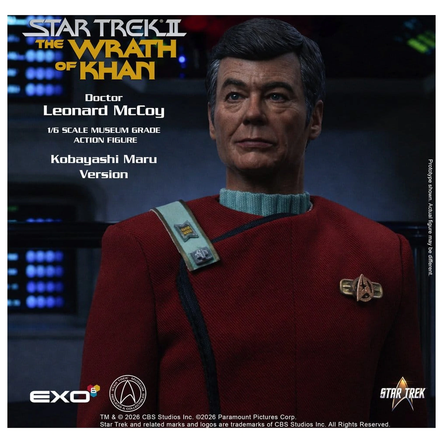 Star Trek II: The Wrath of Khan Akční figurka 1/6 Dr. Leonard McCoy Kobayashi Maru Verze 30 cm fotografii produktu