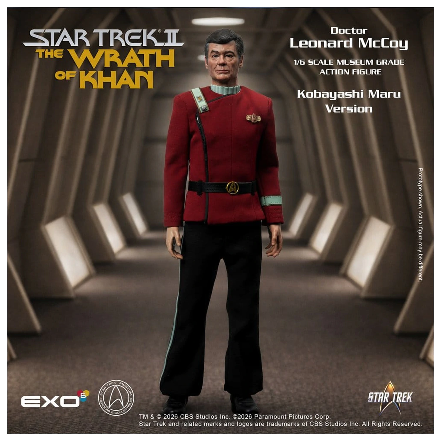 Star Trek II: The Wrath of Khan Akční figurka 1/6 Dr. Leonard McCoy Kobayashi Maru Verze 30 cm fotografii produktu
