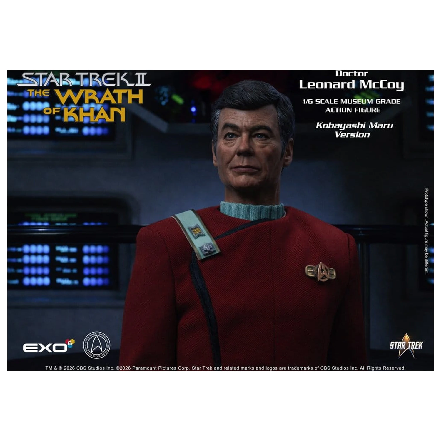 Star Trek II: The Wrath of Khan Akční figurka 1/6 Dr. Leonard McCoy Kobayashi Maru Verze 30 cm fotografii produktu