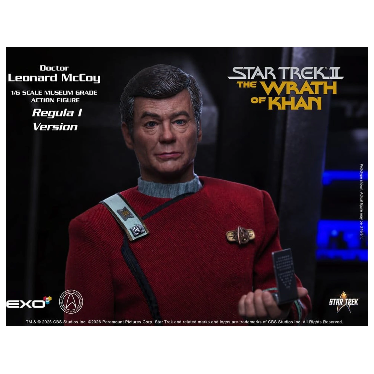 Star Trek II: The Wrath of Khan Akční figurka 1/6 Dr. Leonard McCoy Regula I Verze 30 cm fotografii produktu